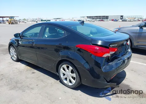 2012 Hyundai Elantra Limited from USA, damaged, VIN 5NPDH4AE6CH105693